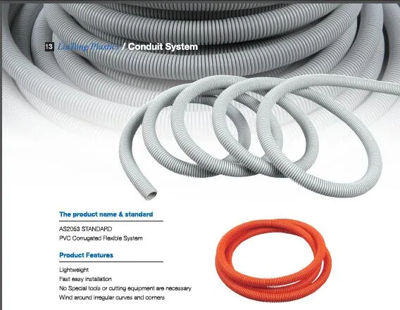 PVC Corrugated Flexible Pipe MD HD