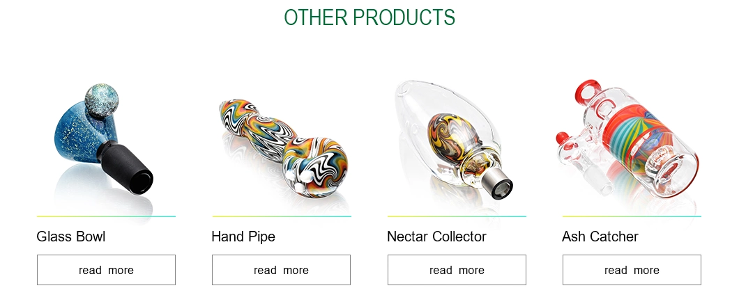 Esigo Glass Heady Mini DAB Rig USA Yellow Color Wig Wag Tail Flower Pendant Glass Water Pipe Glass Smoking Pipe with Glass Bowl