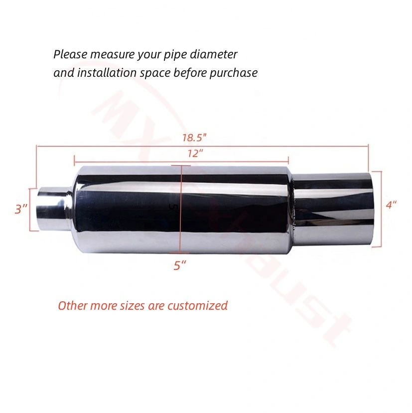 Racking Car Stainless Steel Exhaust Muffler Tail Pipe Turndown for Hks