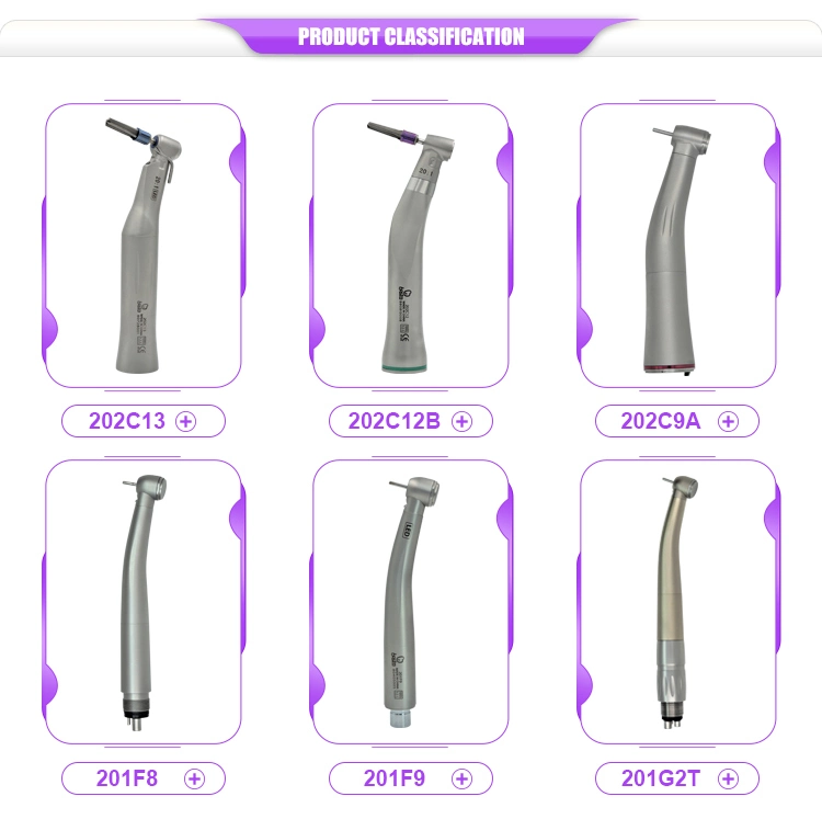 Chinese High Speed Fiber Optic Dental Handpiece for Sale 6 Hole Coupling NSK Type