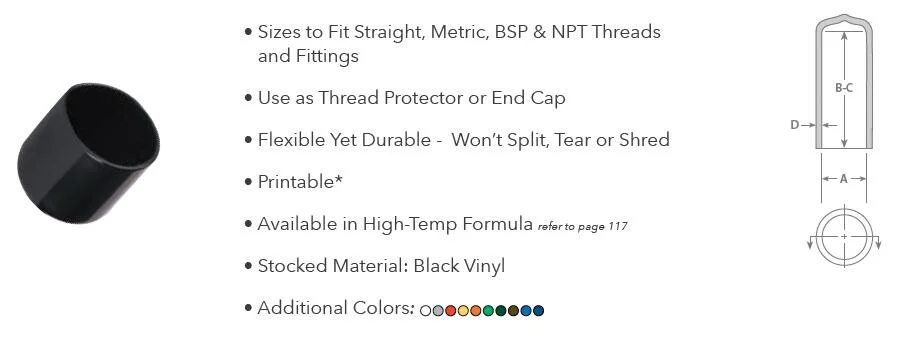 Plastic Dust Cover Bolt Nut Cap Flexible Rubber Screw Cover Cap Vinyl PVC Tube Pipe Fitting End Cap for Stainless Steel