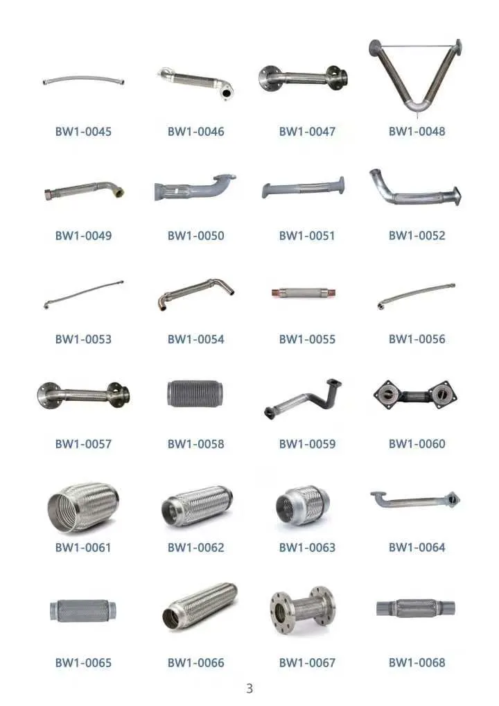 Auto Exhaust Flexible Pipe Outer Braid Corrugation Exhaust System