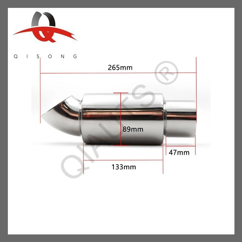 [Qisong] Universal Refitted Mirror Polished Muffler Tail Pipe