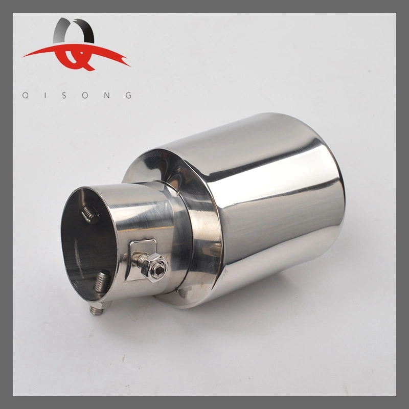 Muffler Tip Exhaust Pipe Effect Chrome Car Stainless Steel