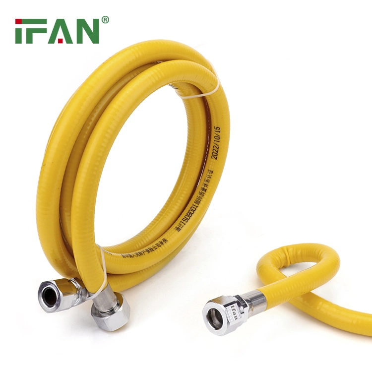 Ifan Water Use Stainless Braided Flexible Hose Stainless Steel Pipe Gas Pipes