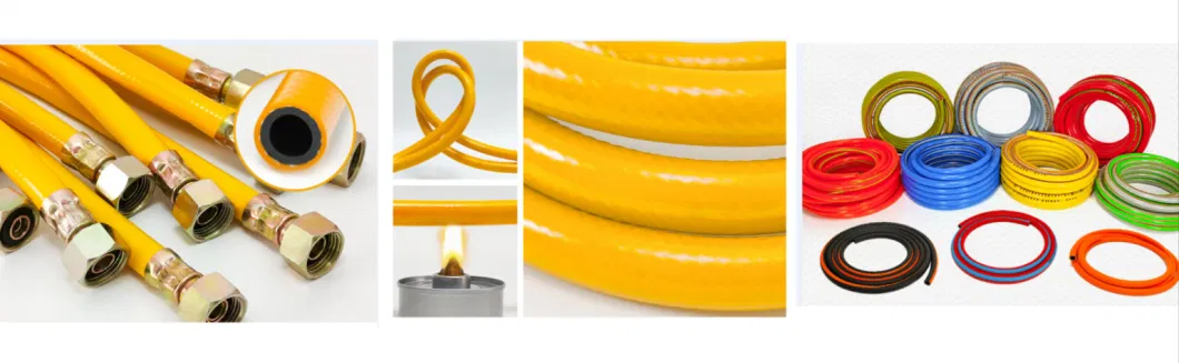 Heat Resistant Flexible Braided 10ftpvc Soft Natural LPG Gas Hose Pipe Supplier