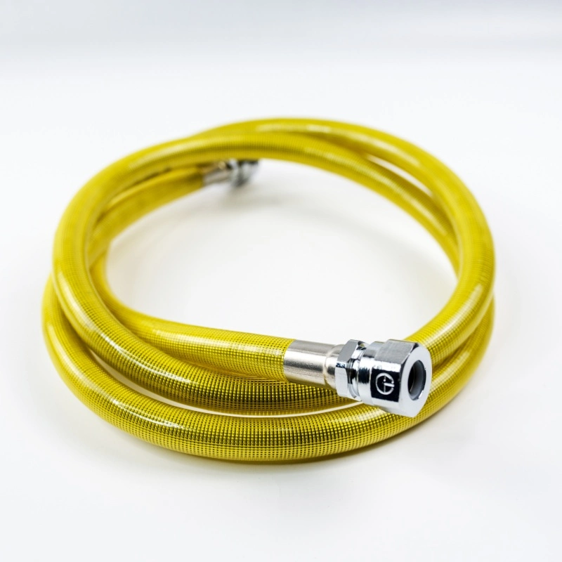 Yellow Color Flexible Stainless Steel Corrugated Pipe Gas Pipe Fuel Hose