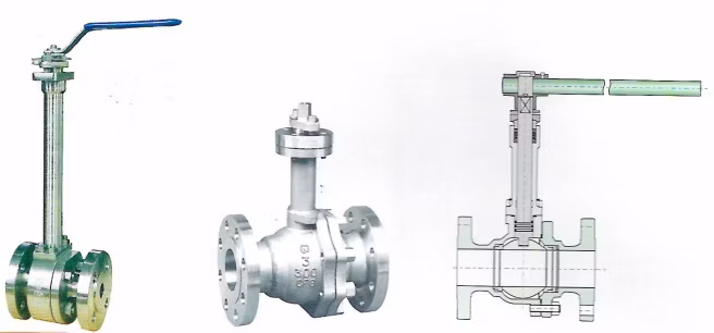 Extended Stem Stainless Steel Ball Valve for Low Temperature Use