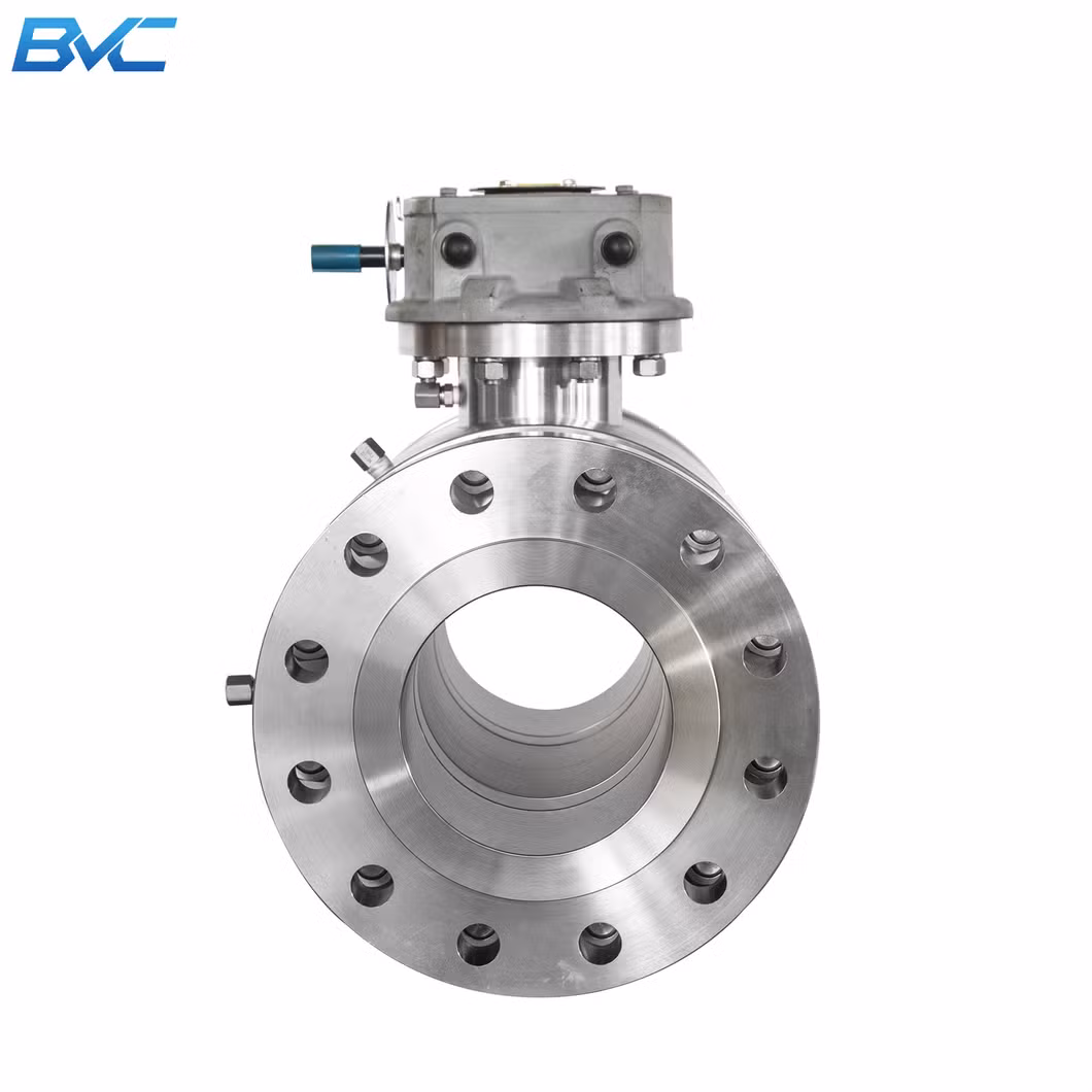 Industrial Manual Turbine A105/Lf2/F304/F316 Fixed Type Trunnion Ball Valve with 600lb-900lb-1500lb/2500lb