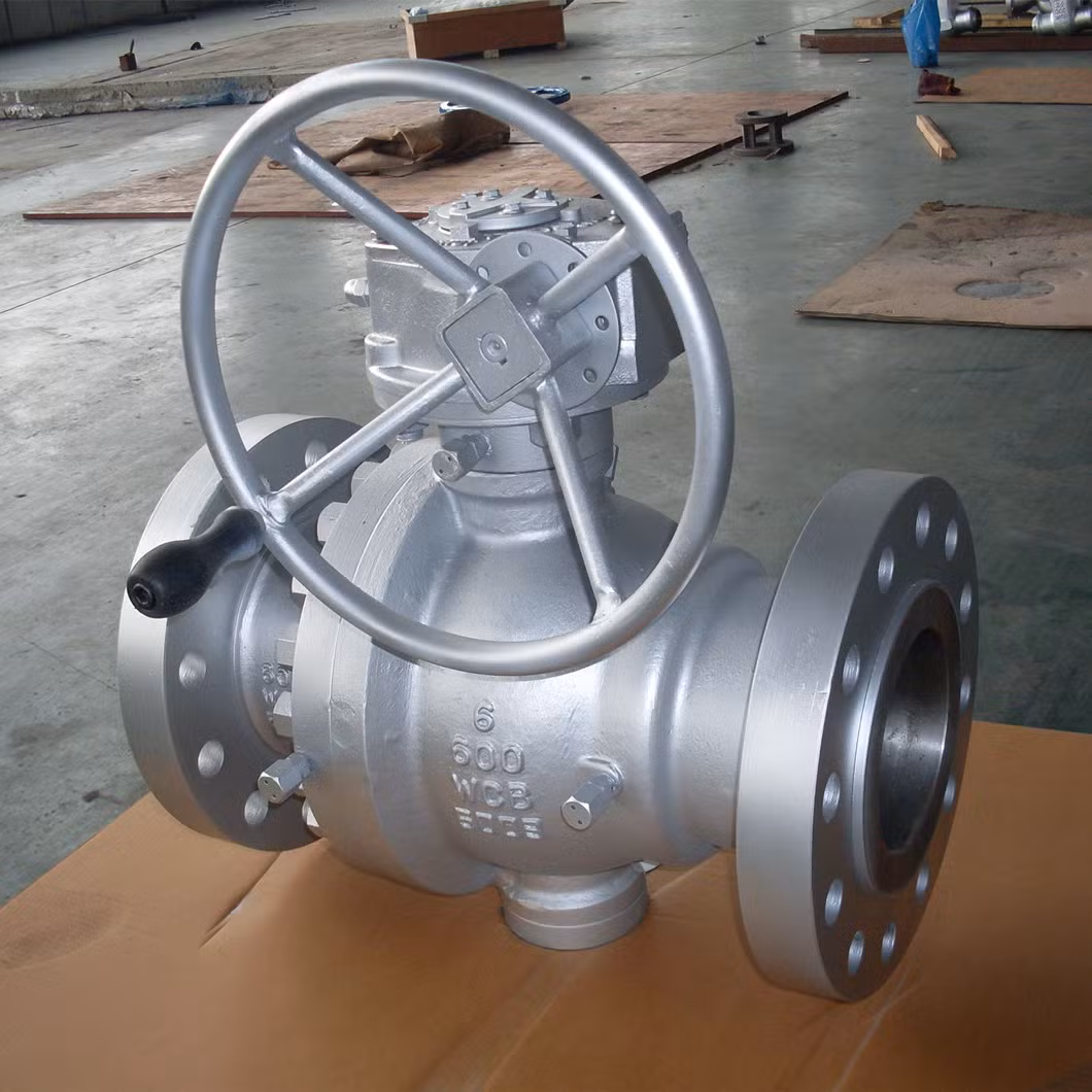 Fire Safe ANSI600 2&quot; to 48&quot; Wcb Trunnion Mounted Ball Valve
