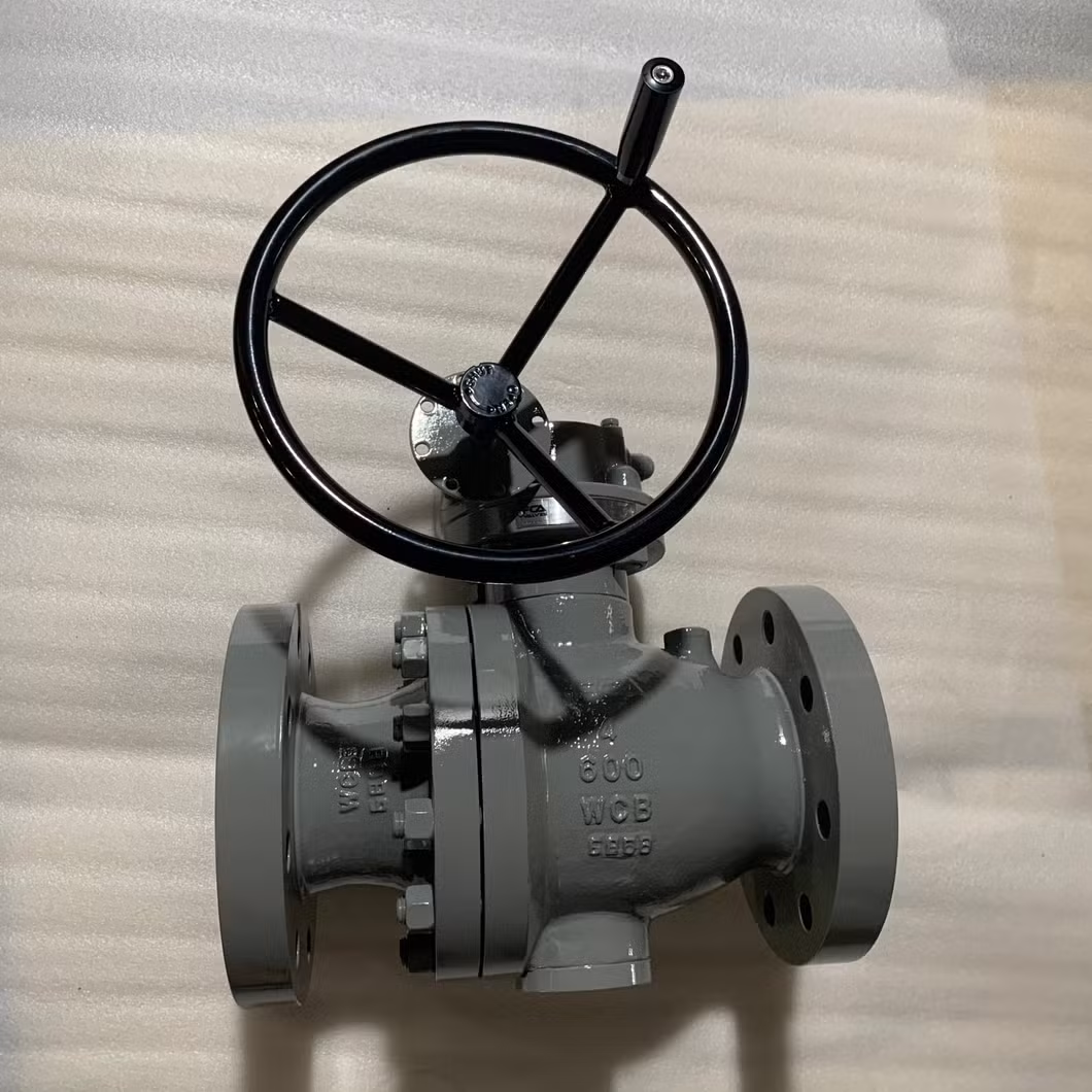 Fire Safe ANSI600 2&quot; to 48&quot; Wcb Trunnion Mounted Ball Valve