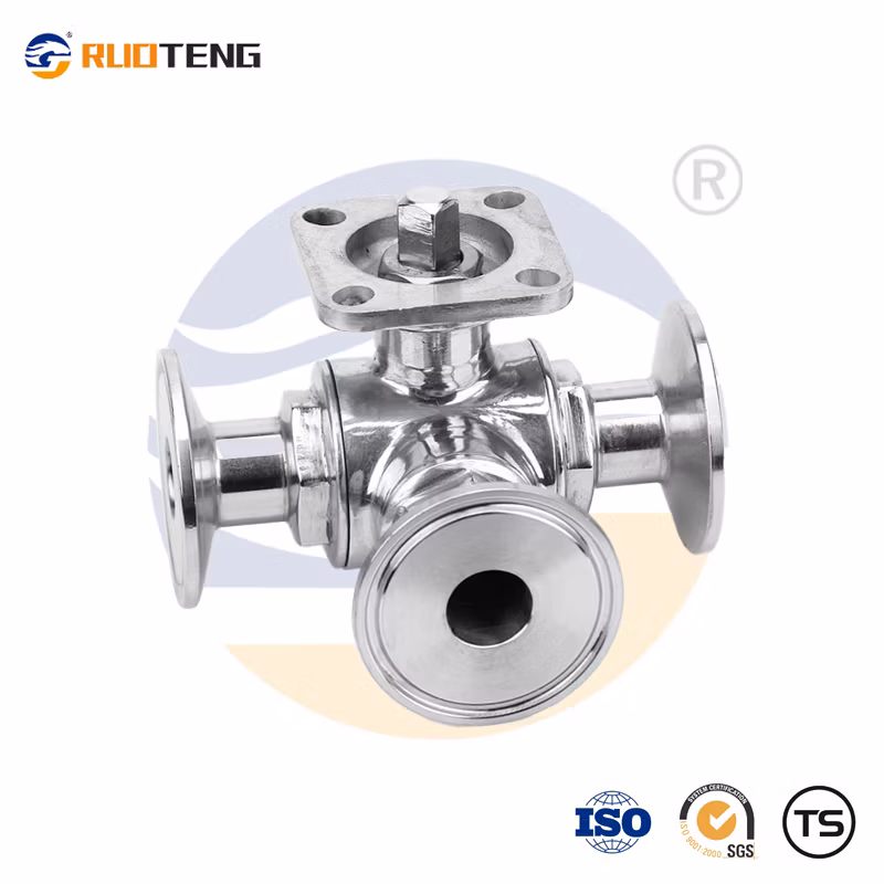[Ruoteng] Three-Way High Platform Water Valve Stainless Steel Float Clamped <a href='/ball-valve/'>Ball Valve</a> T/L Type
