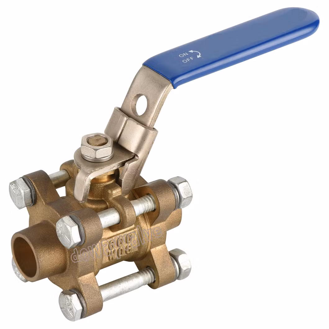 Customized Best Price 600wog Brass Medical Gas Ball Valve with Brazing Copper