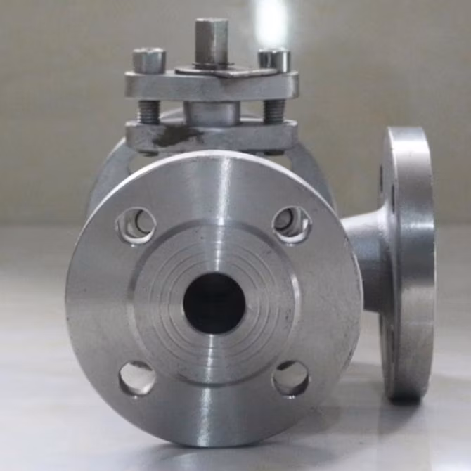 Stainless Steel Extended Stem T Port Cryogenic Three Way Ball Valve