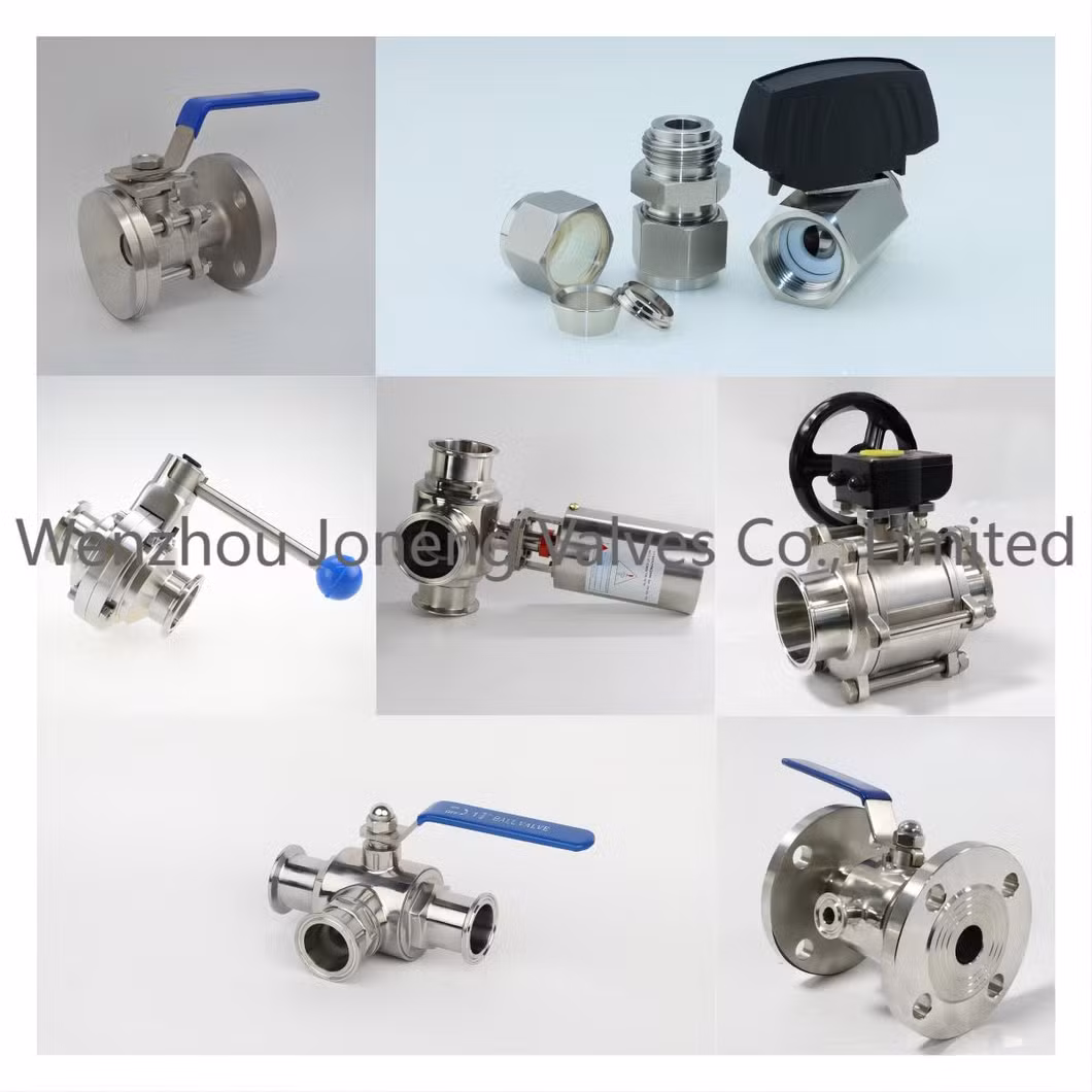 Pneumatic Stainless Steel Sanitary Wafer Type Butterfly/Diaphragm/Safety Relief/Non Return/Check/Angle Seat/Ball Control Regulating Valve (JN-BV101)