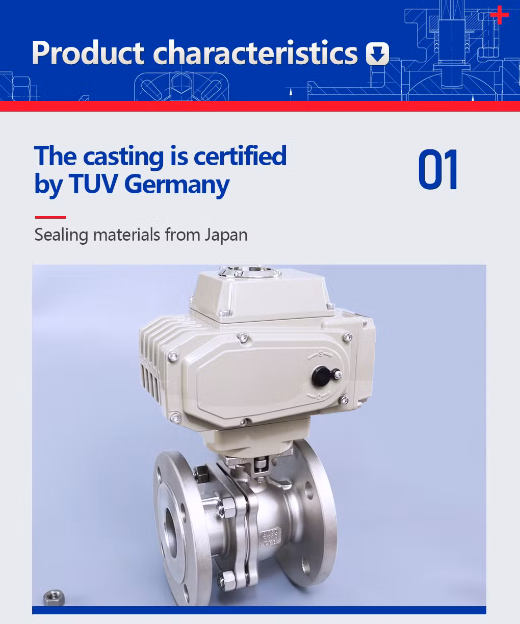 Dico DIN Stainless Steel SS304 Side Entry 2PC Flange Floating Ball Valve