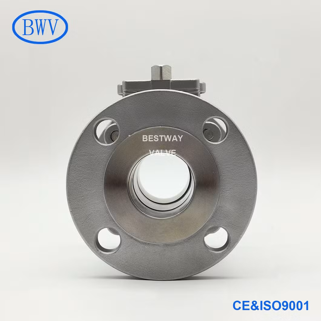 2 Inch ISO5211 Mounting Pad Class 150 CF8 CF8m Flanged Stainless Steel Ball Valves