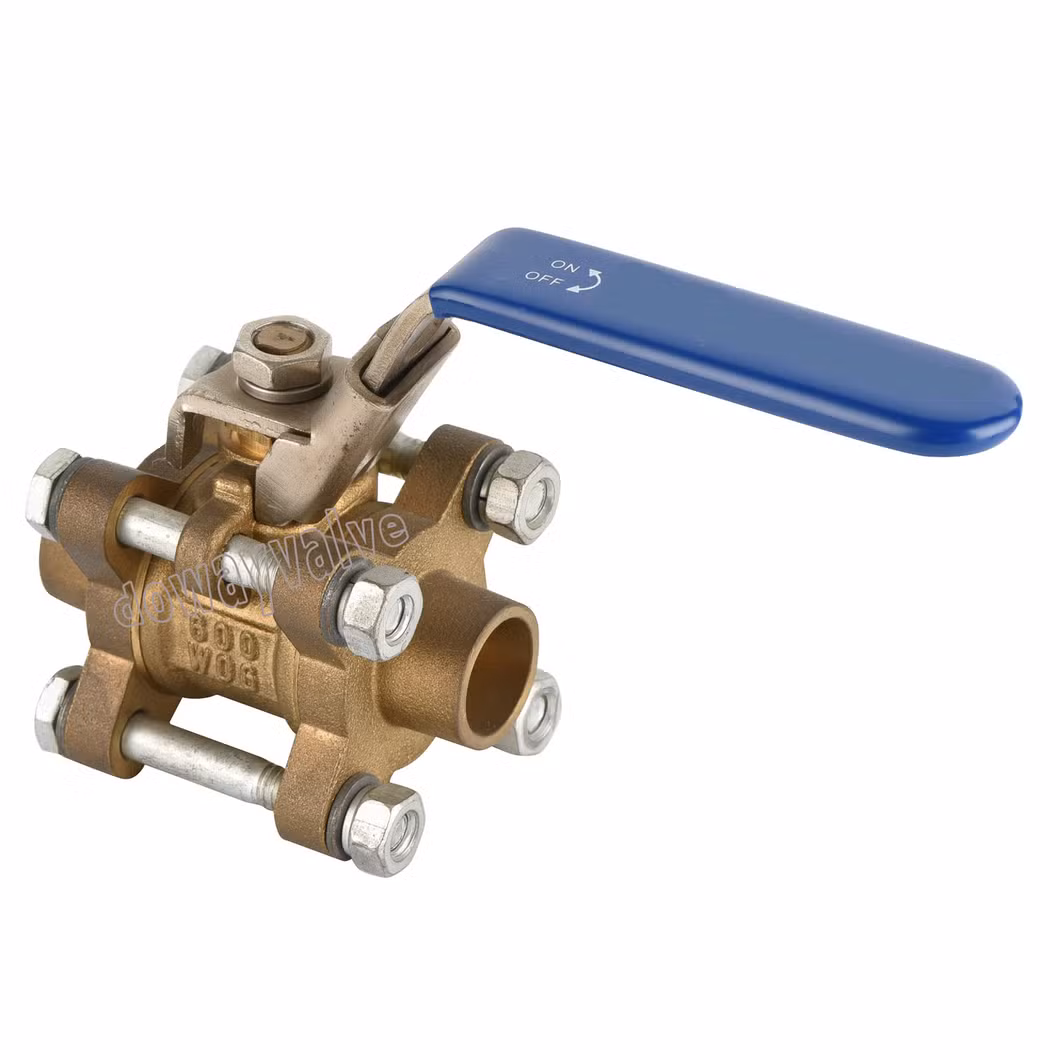 Customized Best Price 600wog Brass Medical Gas Ball Valve with Brazing Copper