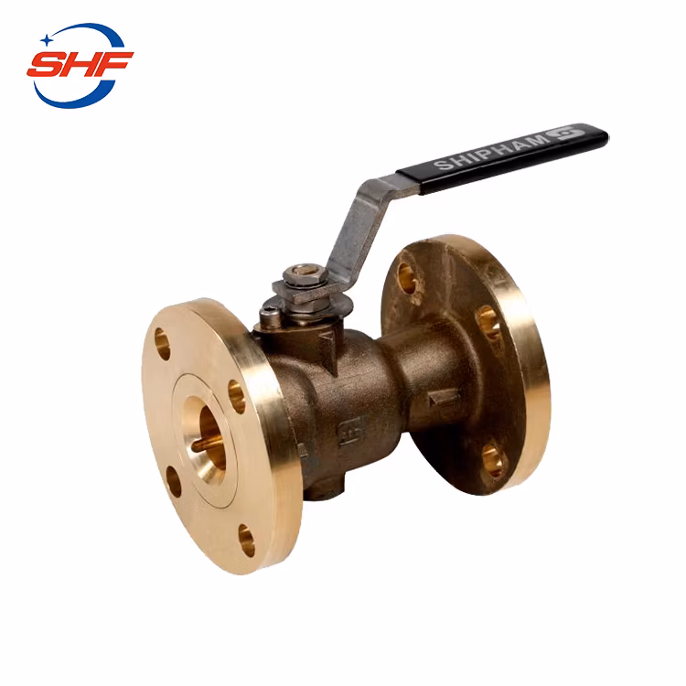B148 C95800 Bronze Handle Operation Flanged 1inch 150lb Ball Valve