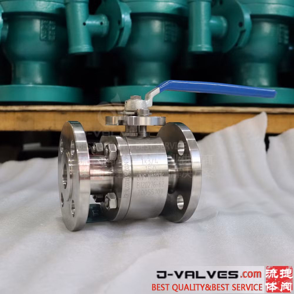 Cast Steel/CS/Wcb/Carbon Steel Floating Type Solid Ball Locking Device Fire Safe 2PC Flange Ball Valve