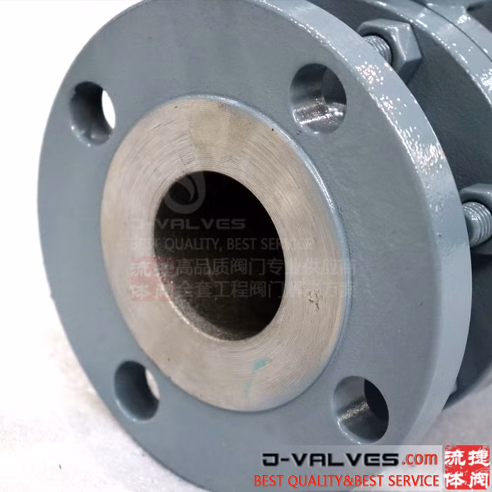 Cast Steel/CS/Wcb/Carbon Steel Floating Type Solid Ball Locking Device Fire Safe 2PC Flange Ball Valve