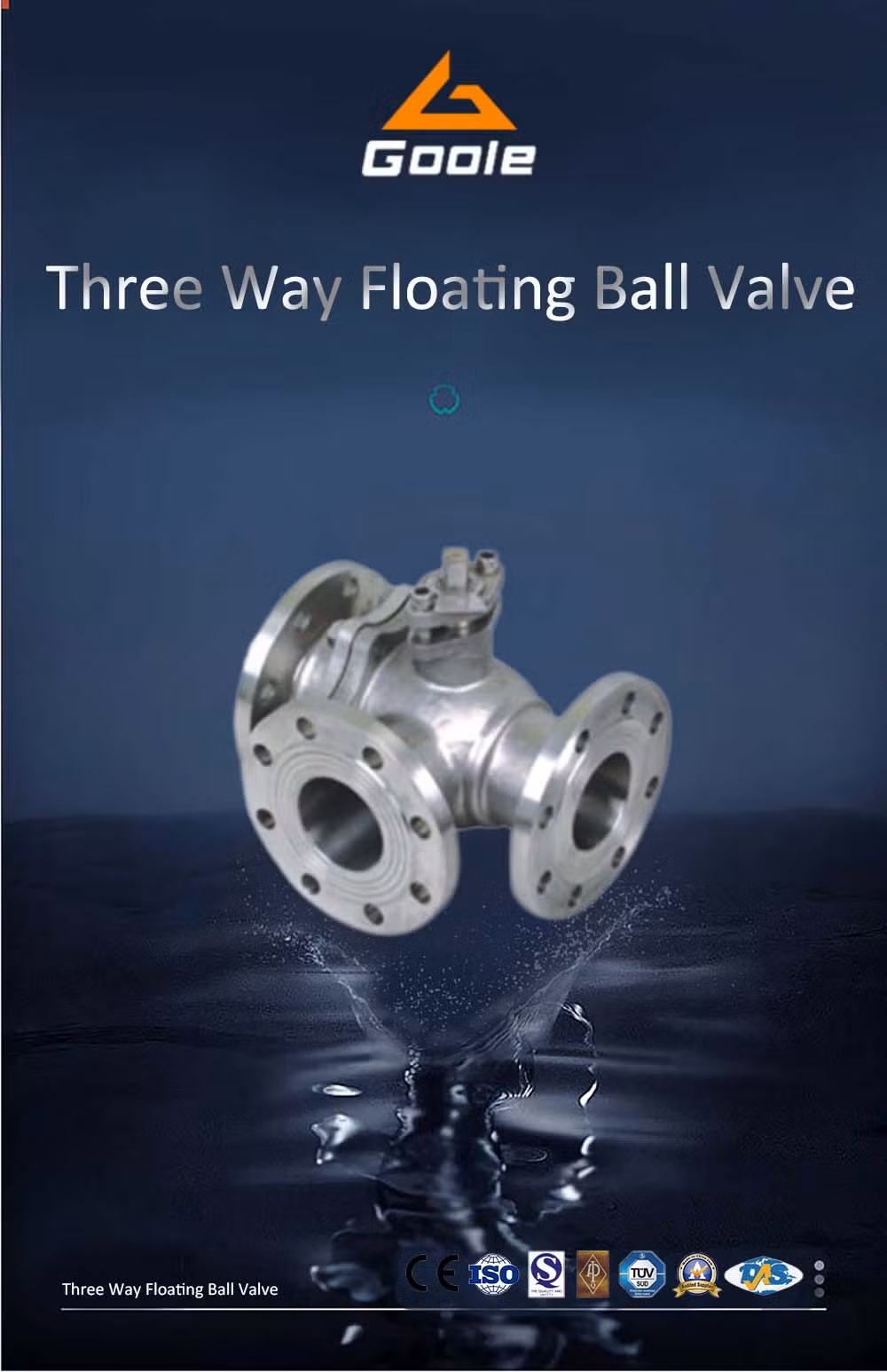 Metal Seated Duplex L Port Three Way Ball Valve