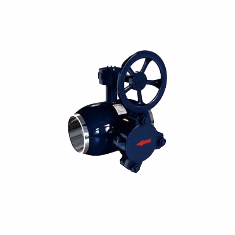 DN200 GOST Chinese SS304 A105 20# Welding Bw End Manual Trunnion Mounted Two Way Pn25 Flanged Type All Welded Fully Welding Ball Valve with Locking Device