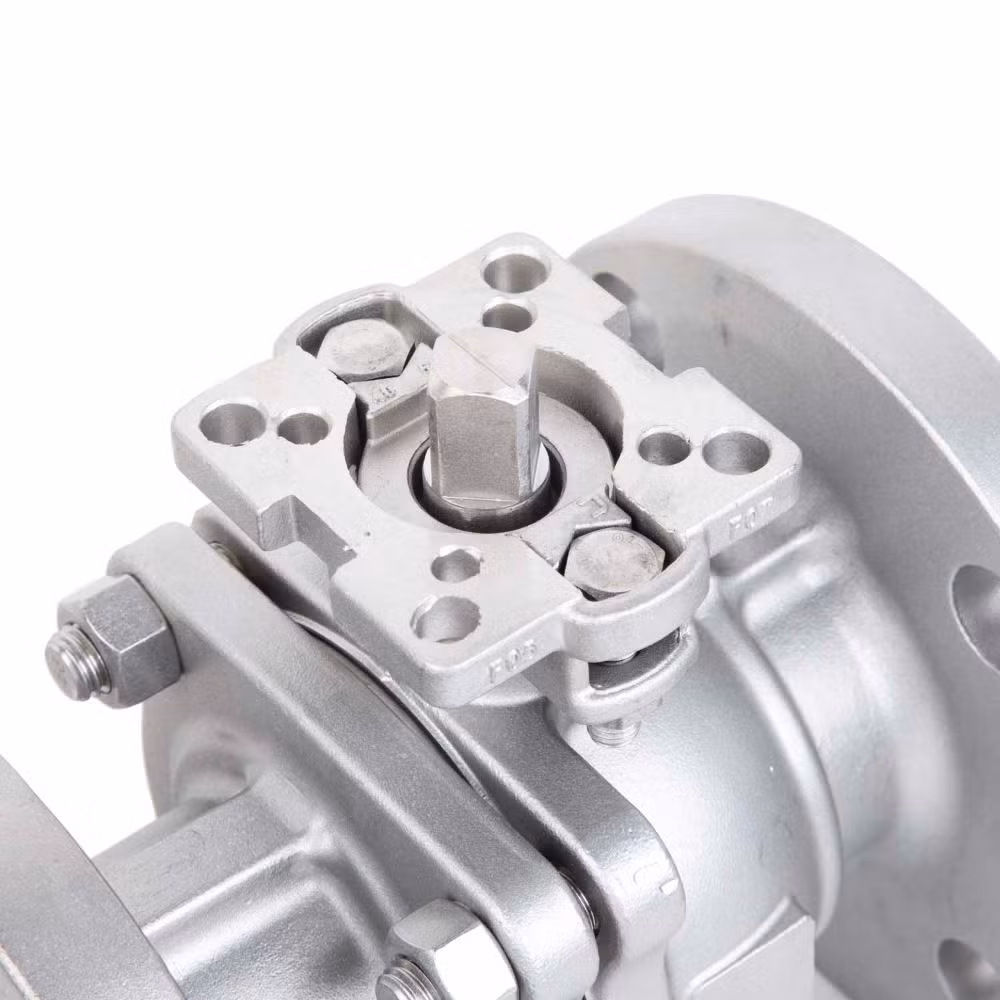 Cast Steel/CS/Wcb/Carbon Steel Floating Type Solid Ball Locking Device Fire Safe 2PC Flange Ball Valve