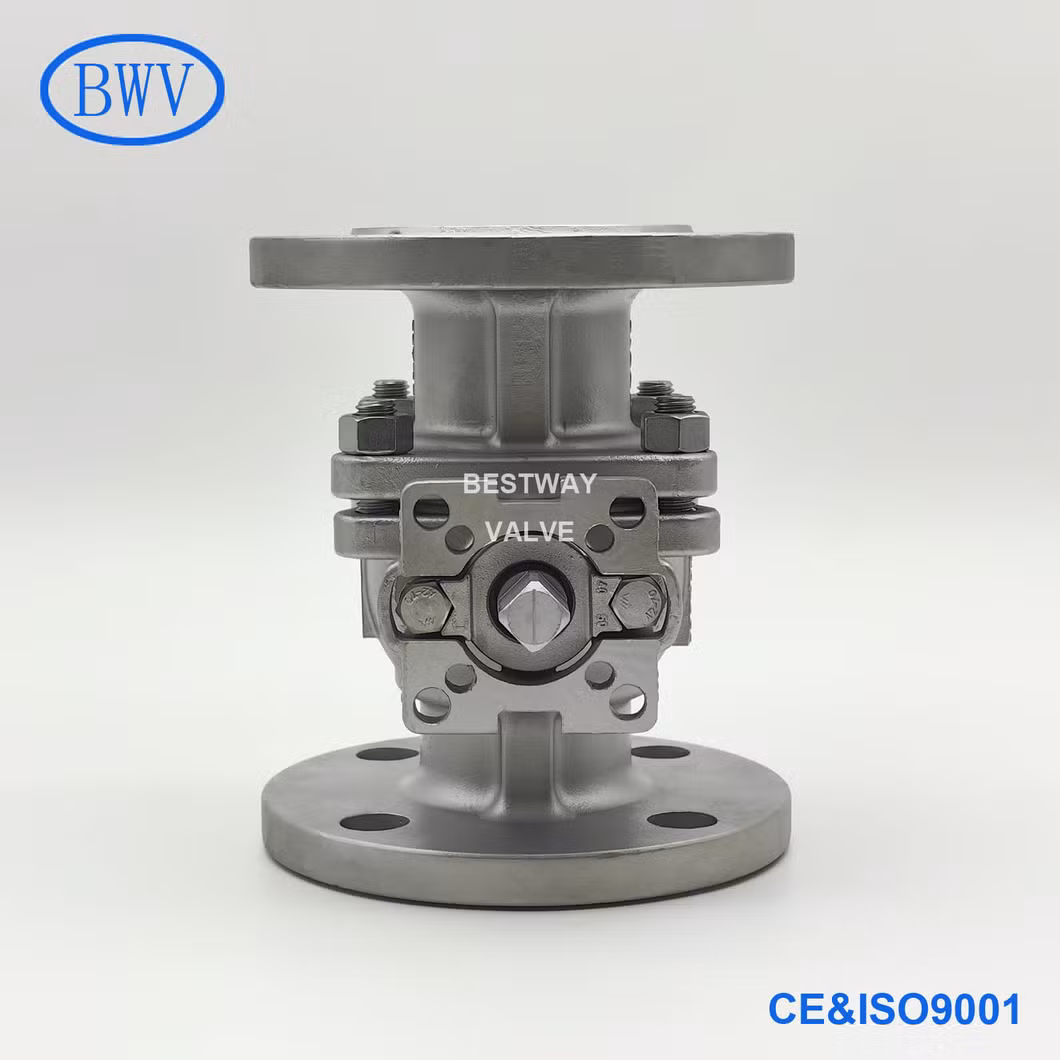50A High Performance JIS 10K Flanged Stainless Steel Full Bore Ball Valves
