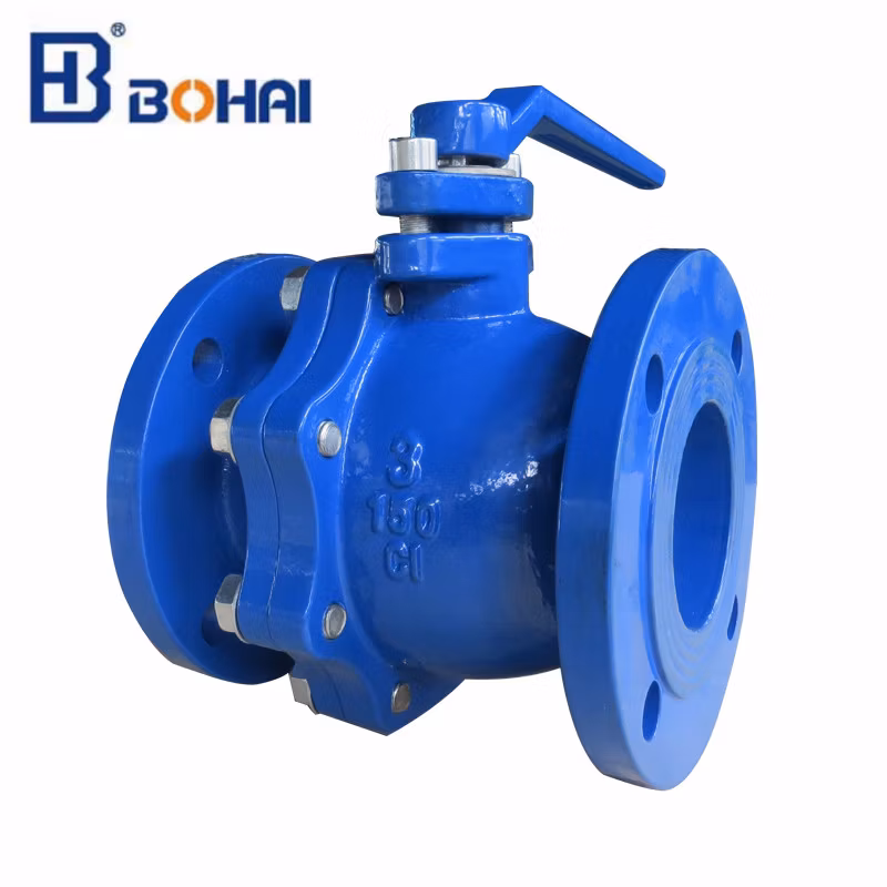 DIN Lever Operated Stainless Steel 4 Inch Three Way Flange Type Ball Valve