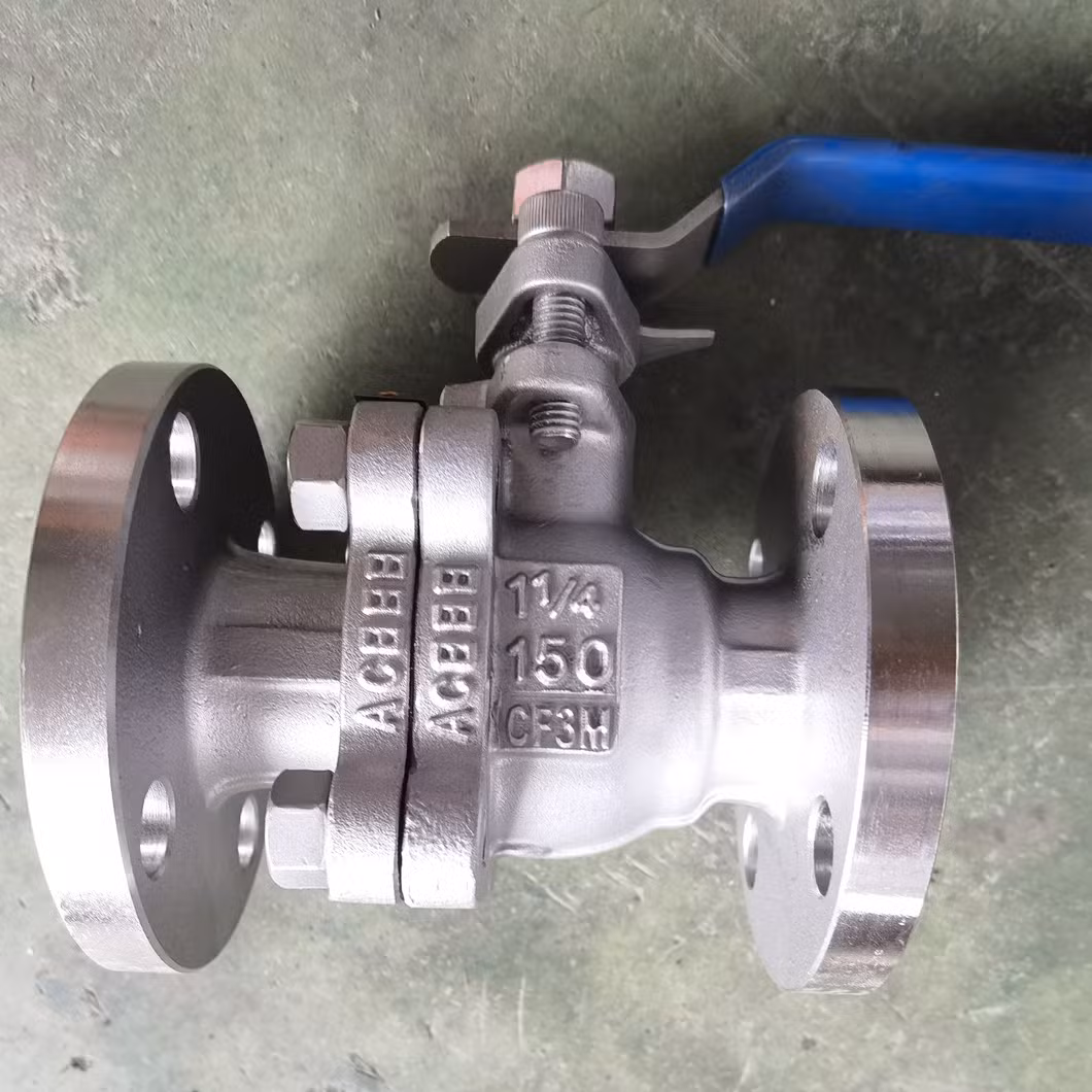 ASME B 16.34 ASME B 16.5 Stainless Steel CF8 Class 150 Flange Ends Ball Valve