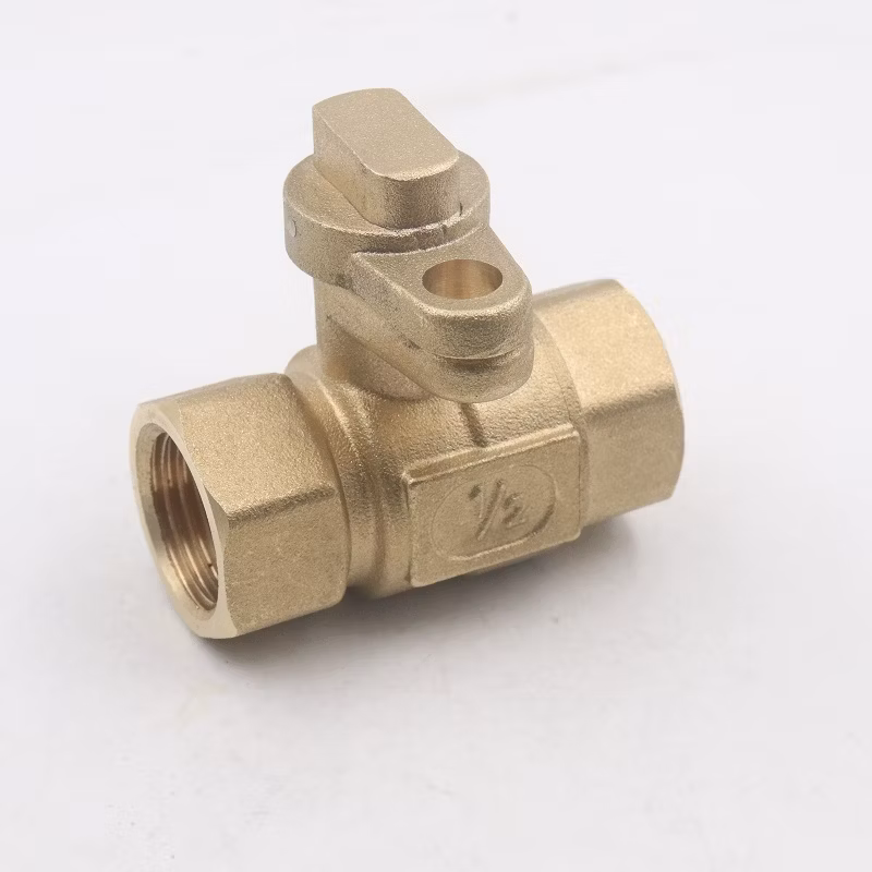 Pn25 Female NPT Thread DN15 Forged Brass Lockable Ball Valve