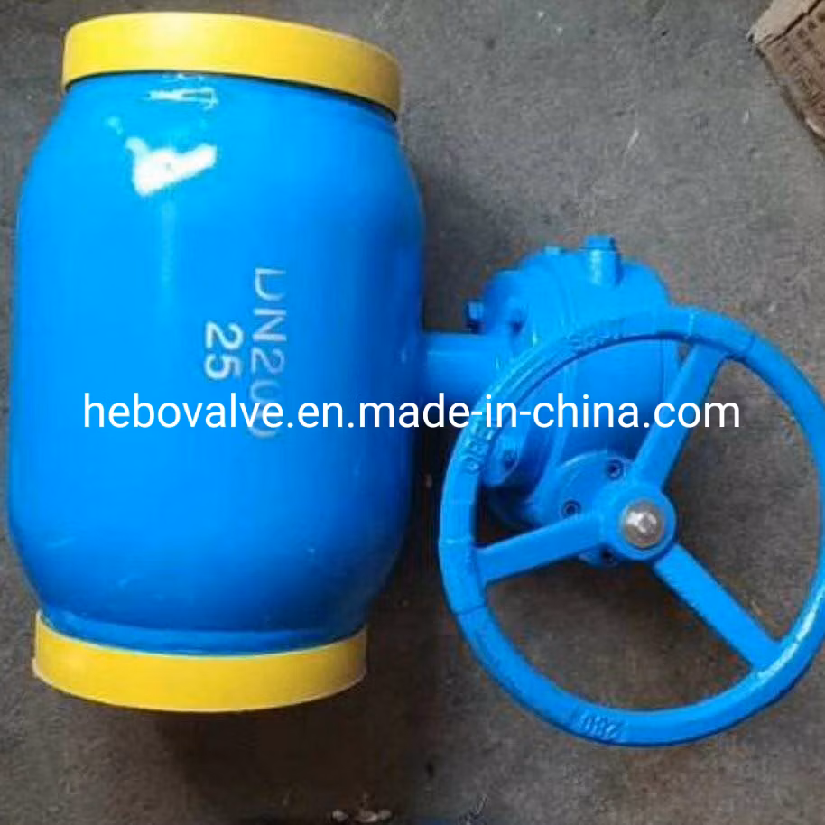 Wcb All Weld Ball Valve Fixed Type Turbine Wheel