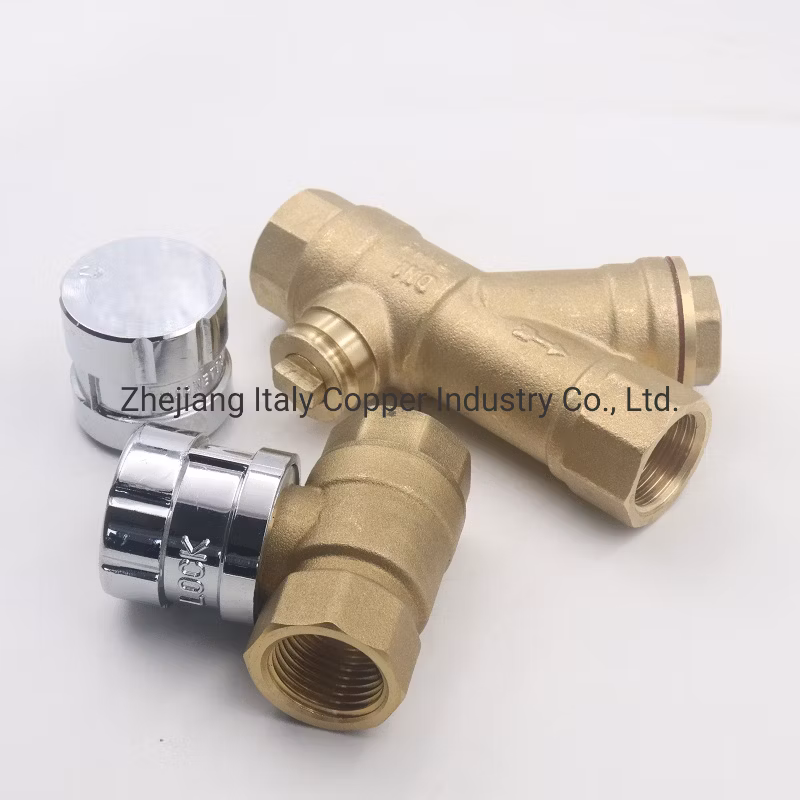 Pn25 Female NPT Thread DN15 Forged Brass Lockable Ball Valve