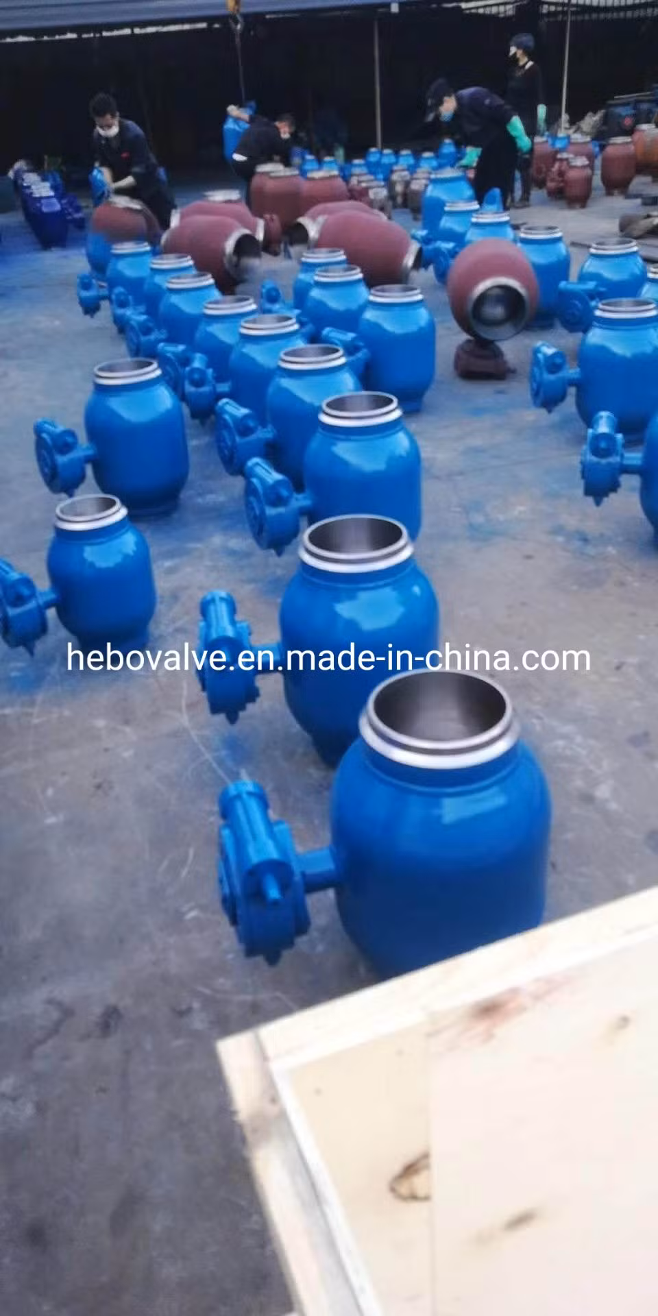 Wcb All Weld Ball Valve Fixed Type Turbine Wheel