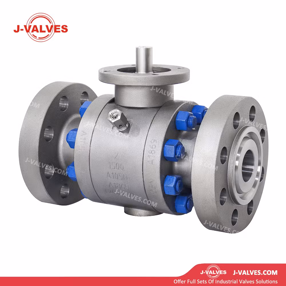 J-Valves 1500lb 2&prime;&prime; Forged Carbon Steel A105n Trunnion Mounted 3PC Flanged Ball Valve