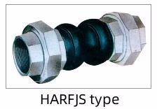 Double Ball Rubber Expansion Joints Threaded Ends