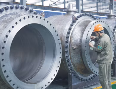 Casting/Forging Three Pieces Flanged Pneumatic Actuator Trunnion Mounted Ball Valve