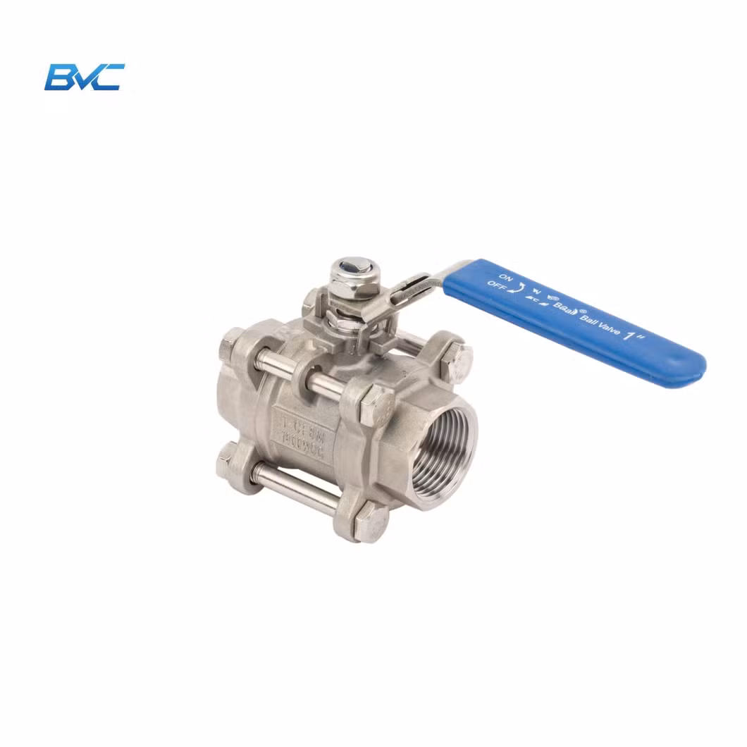 Factory 3PC Stainless Steel 316 Butt Weld Full Bore Ball Valve