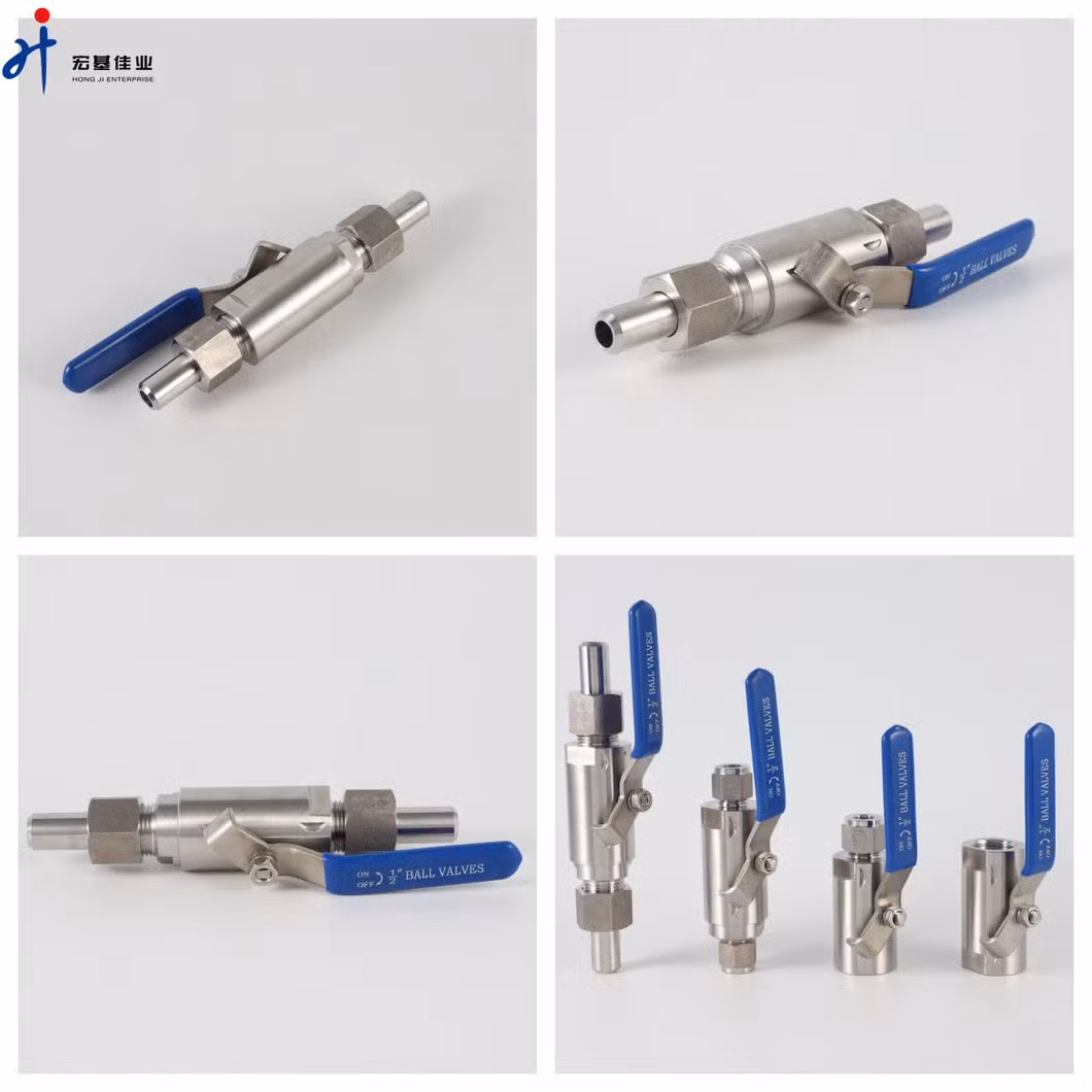 304 316 Stainless Steel Industrial Threaded Full Bore and Reduce Bore 1PC/2PC/3PC Ball Valve