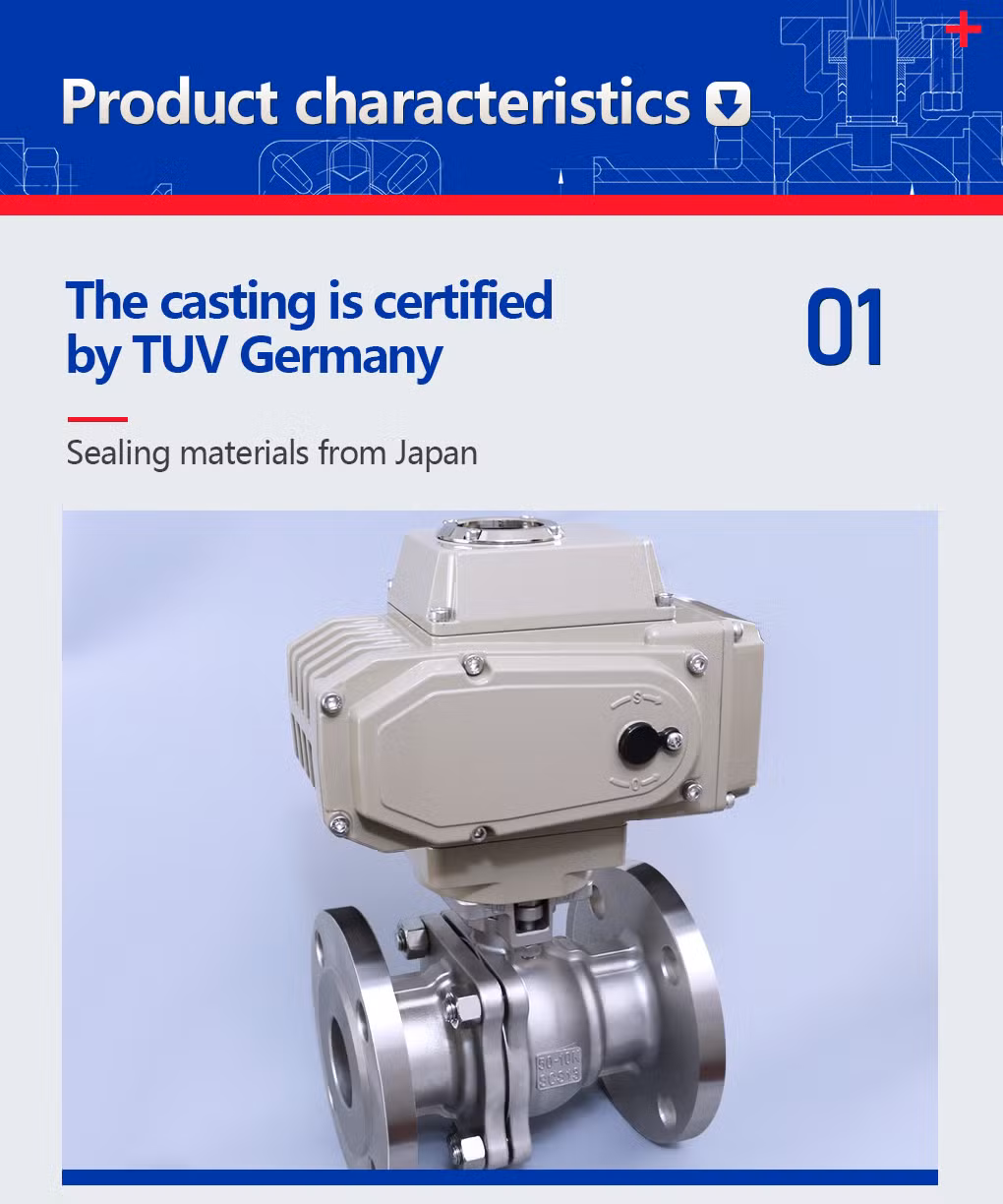 Dico JIS 3 Inch Stainless Steel Ball Valve Scs13 Scs114 with High Platform Industrial 2PC Flanged Ball Valve