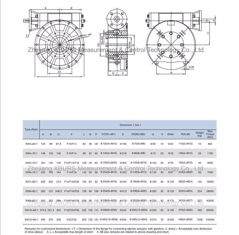Part-Turn Worm Gear Operator