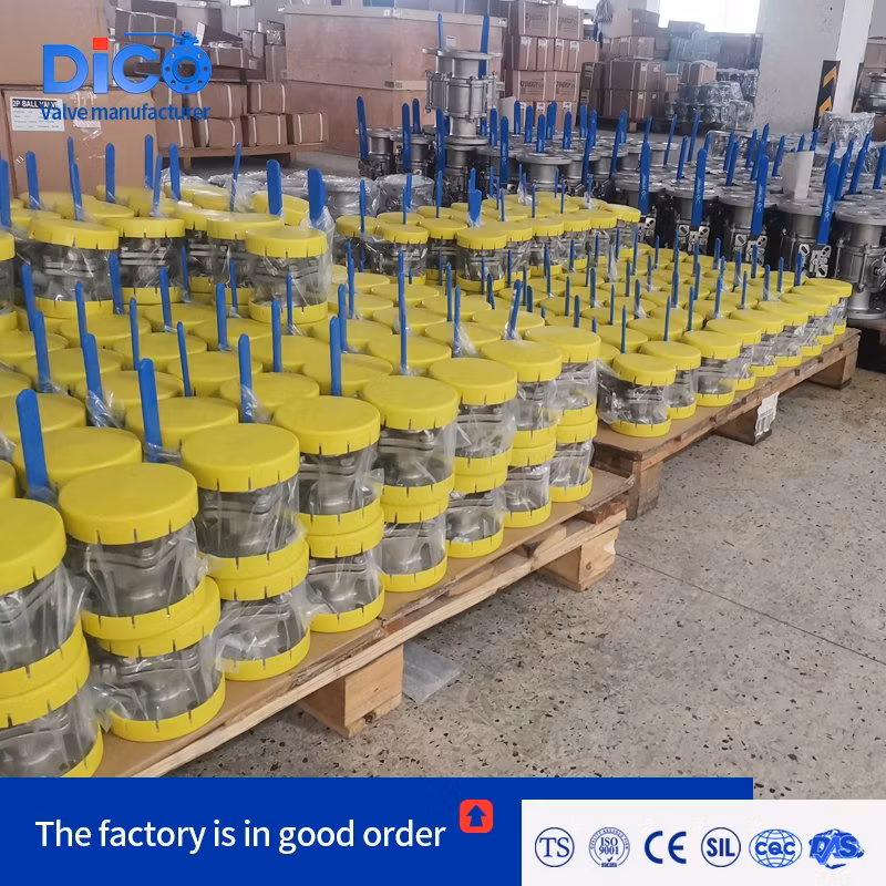 Dico JIS 3 Inch Stainless Steel Ball Valve Scs13 Scs114 with High Platform Industrial 2PC Flanged Ball Valve