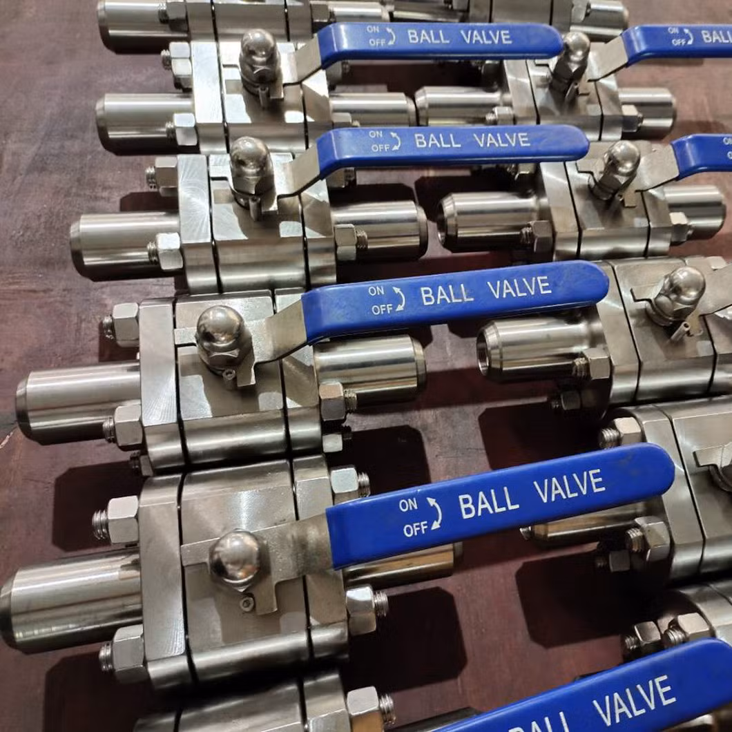 Factory 3PC Stainless Steel 316 Butt Weld Full Bore Ball Valve