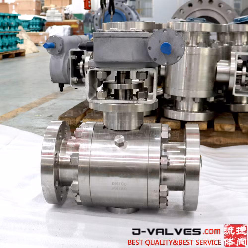 Cast Steel/CS/Wcb/Carbon Steel Floating Type Solid Ball Locking Device Fire Safe 2PC Flange Ball Valve