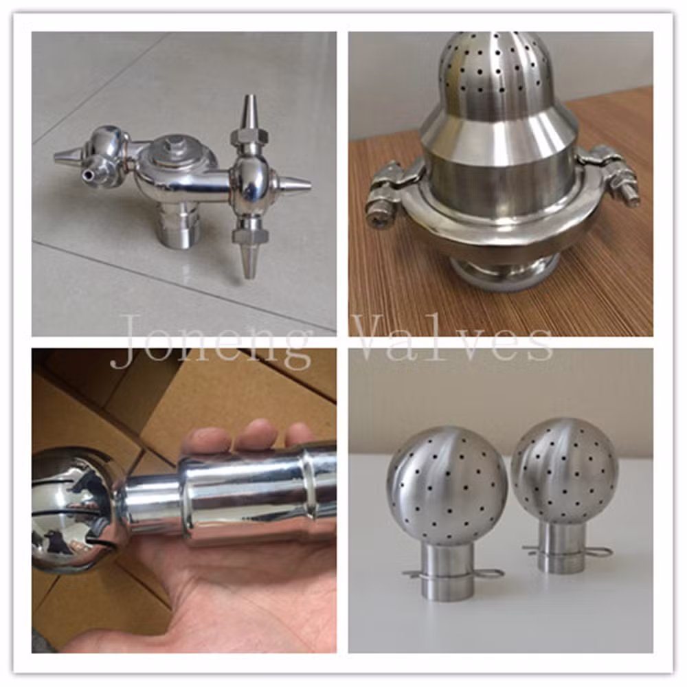 Joneng Stainless Steel Food Processing Welded Fixed Cleaning Ball Valve Price Wenzhou Vavula (JN-CB2002) Made in China