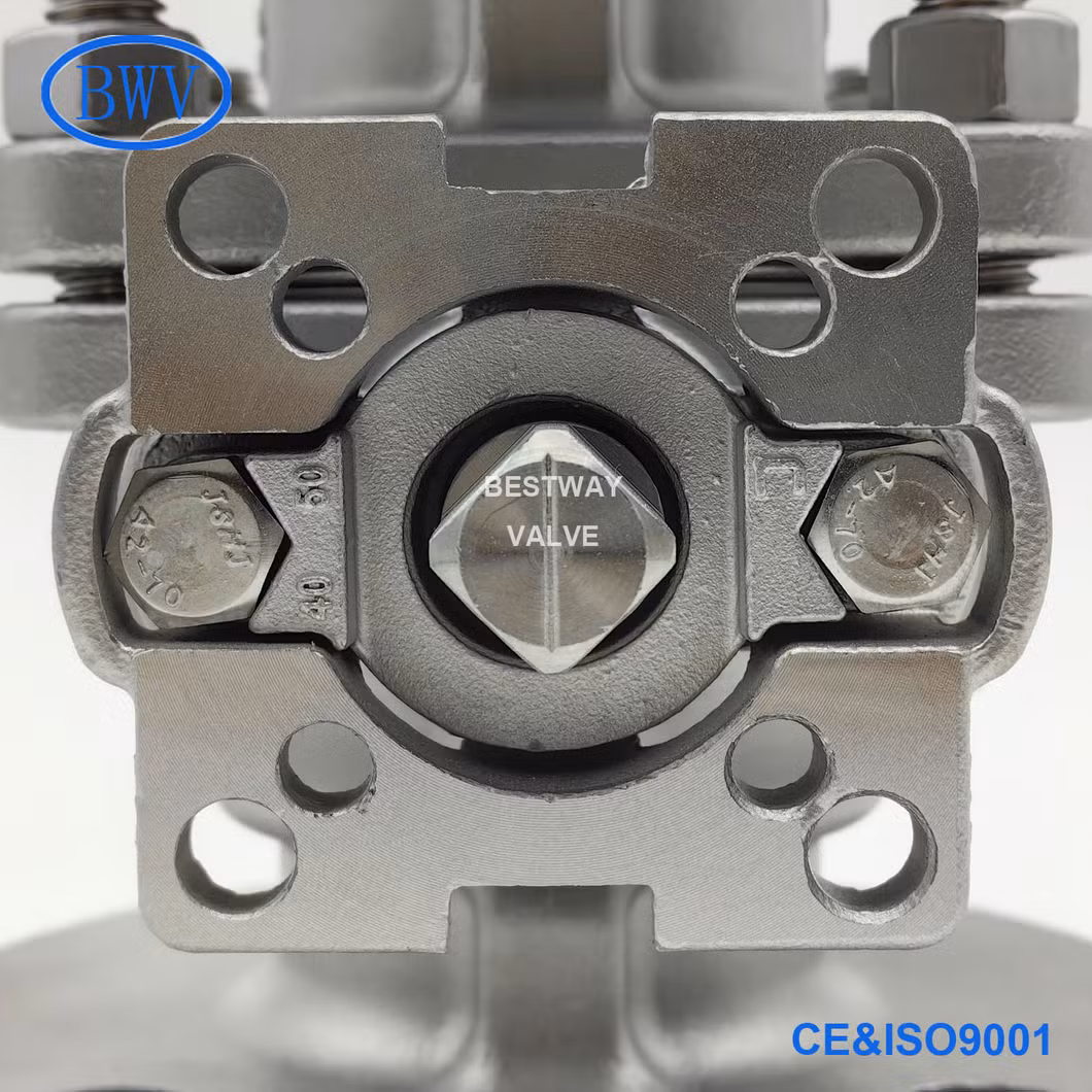 2 Inch ISO5211 Mounting Pad Class 150 CF8 CF8m Flanged Stainless Steel Ball Valves