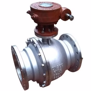 ANSI JIS GB Seiko Cast Steel Stainless Steel High Temperature Resistant Steam Natural Gas Flange Turbine Fixed Ball Valve