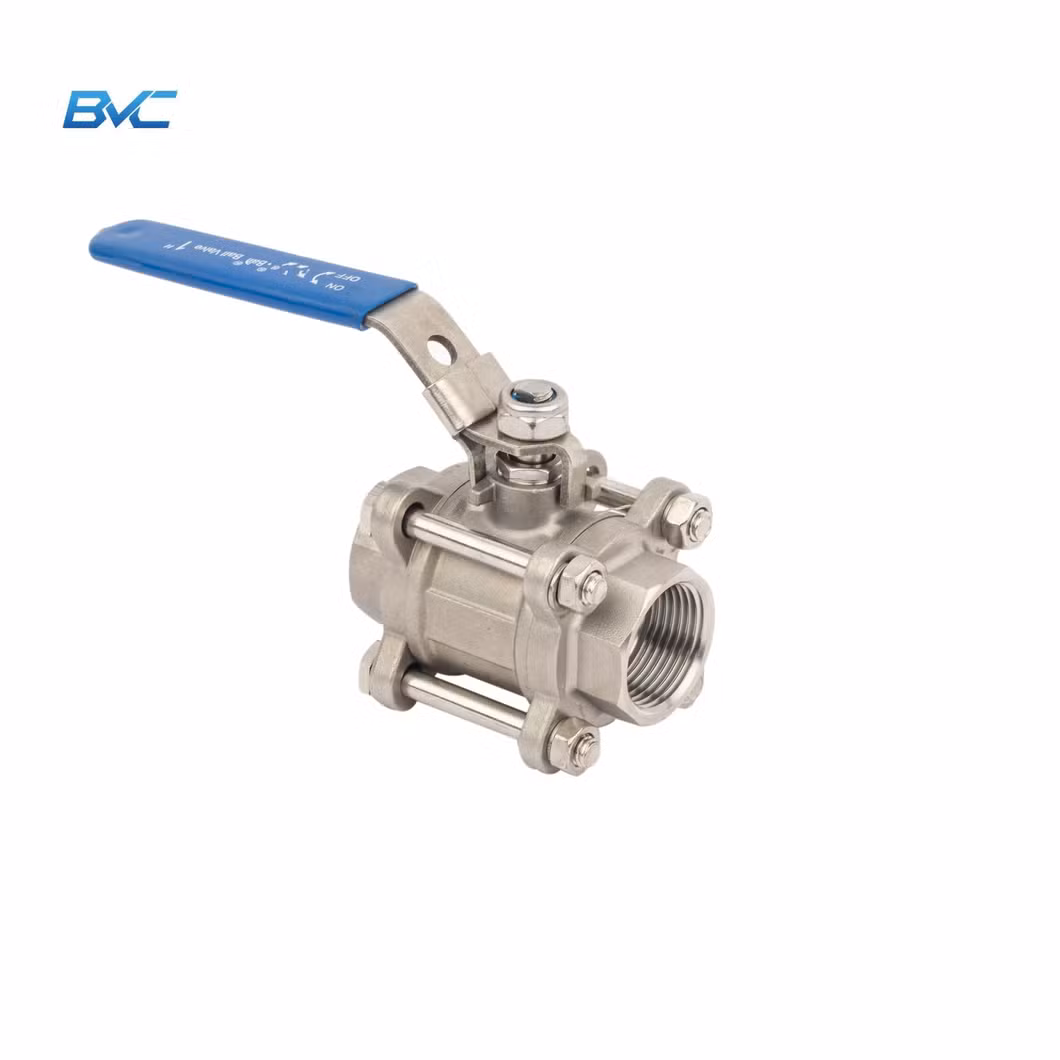 1 Inch 3 Piece Socket Weld NPT Bsp CF8 CF8m SS316 Body PTFE Rptfe Peek Seat Liquid Ball Valve