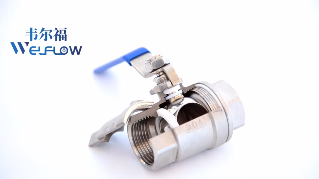 Pneumatic Three Piece Ball Valve Screw Port Screw Thread High Temperature Steam Explosion-Proof Switch Cut-off Valve